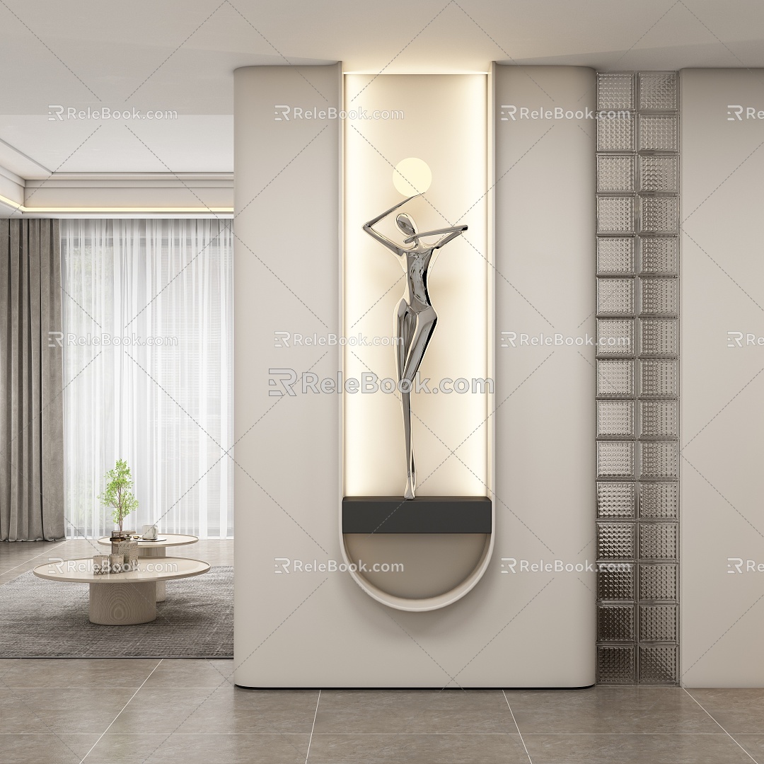 Entrance aisle partition model