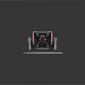 modern turret turntable sci-fi tower defense game tower defense 3d model