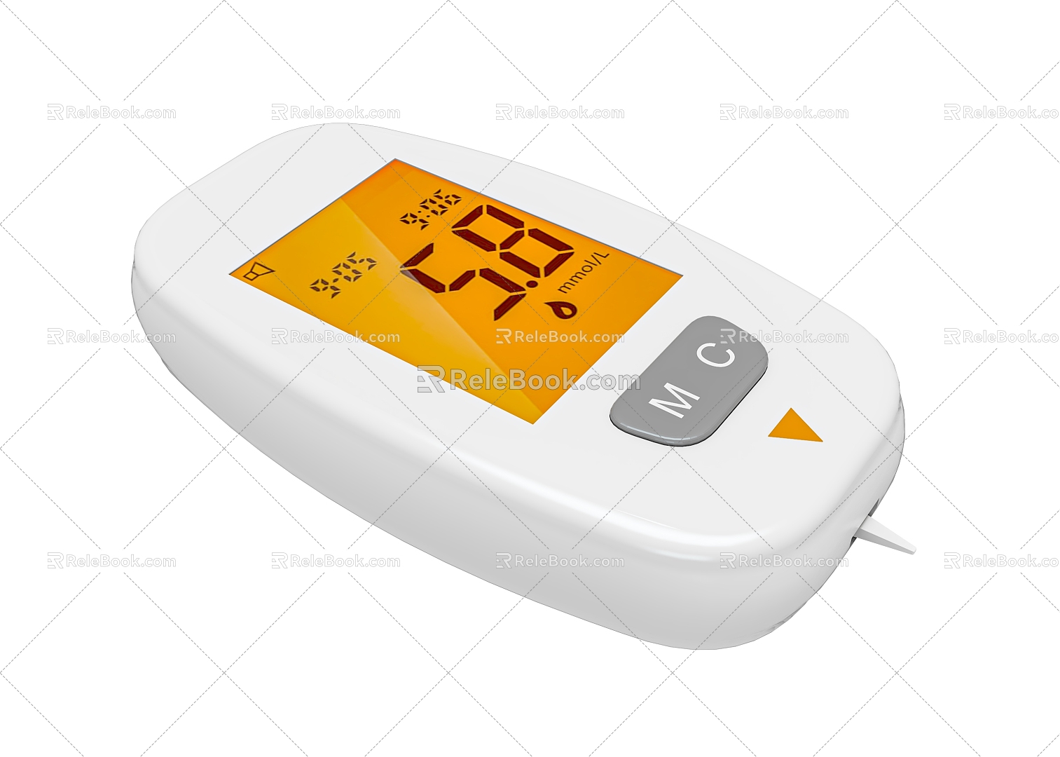 blood glucose meter 3d model