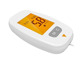 blood glucose meter 3d model