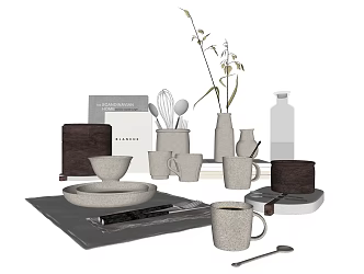 Modern Tableware Ornaments 3d model