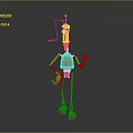 Robot Assistant Small Robot Butler Robot Butler Figure Game Figure 3d model