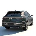 Dark Green Luxury SUV Car with Stylish Front Grille and Alloy Wheels