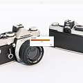Modern camera old SLR camera 3d model