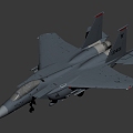 The F15 aircraft 3d model