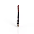 Traditional Chinese Writing Brush With Wooden Handle And Decorative Carvings For Daily Use