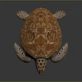 Turtle Cartoon Turtle Snapping Turtle Chickbill Turtle Reptile Cold Blooded Animal Reptile Class 3d model