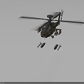 Advanced Military Helicopter With Camouflage Paint Rotors Cockpit And Missiles In 3D Rendering