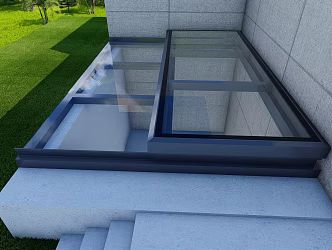 Translational sunroof 3d model