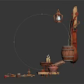 Collection Of Musical Instruments And Art Supplies Including Violins Guitars Paints Brushes And Tools