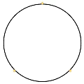 Round Decorative Mirror With Black Frame And Golden Hooks On Gray Wall
