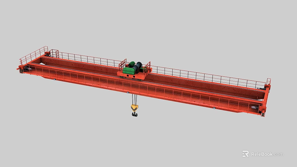Heavy Duty Industrial Overhead Bridge Crane for Factory Workshop Material Handling 3d model 