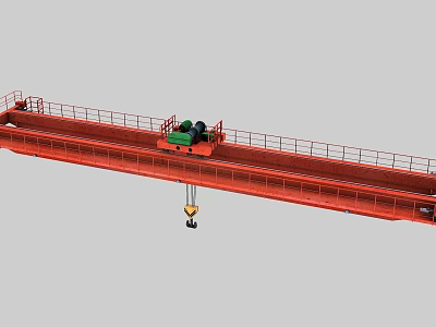 Heavy Duty Industrial Overhead Bridge Crane for Factory Workshop Material Handling 3d model