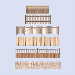 Fence Guardrail 3d model