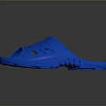Blue Casual Lightweight Slippers With Ventilated Holes And Comfortable Design