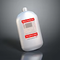 Liquid Chlorine Disinfectant Household Cleaning Product In White Plastic Bottle For Daily Use