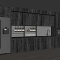 Modern Gray Kitchen Cabinets With Built in Lighting And Integrated Appliances
