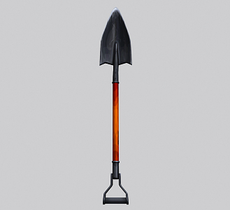 Modern shovel spade 3d model