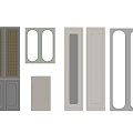 Modern And Classic Wardrobe Doors With Grid Vertical Striped And Oval Panel Designs