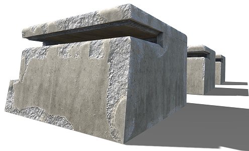 Military Bunker Weapons 3d model