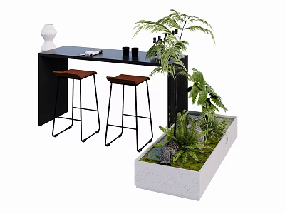 Bar 3d model