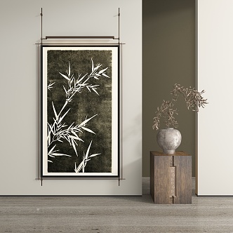 New Chinese Hanging Paintings 3d model