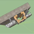 Building Wall Structure Components With Insulation Layers And Metal Support Frames 3d model