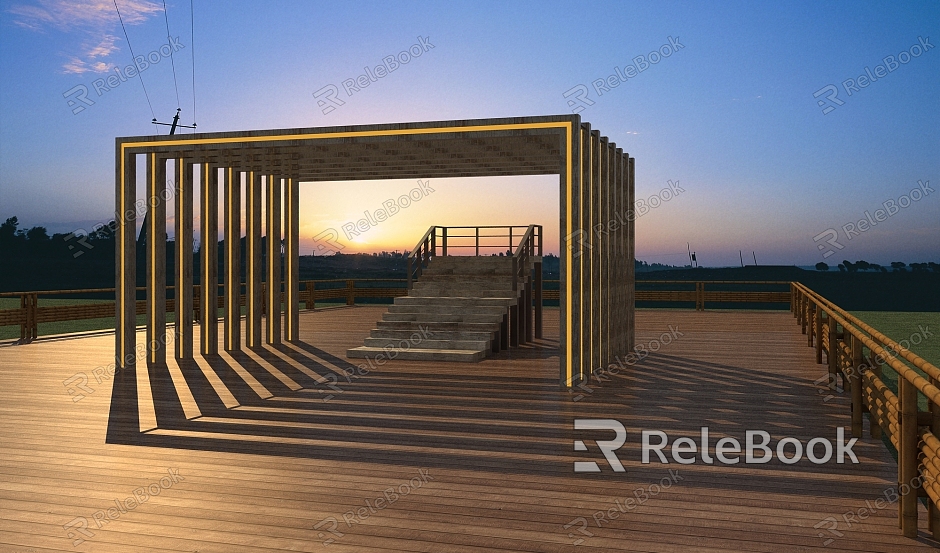 Viewing platform Sunset model