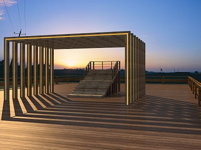 Viewing platform Sunset model