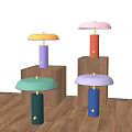 Modern Table Lamp Simple Italian Color Table Lamp 3d model