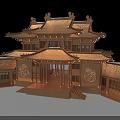 Traditional Chinese Classical Architecture With Multi Tiered Roof Ornate Eaves And Intricate Carvings