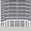 Modern High Rise Building Exterior Design With Glass Facade And Multiple Floors