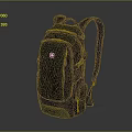 Gray Backpack With Double Shoulder Straps Multiple Pockets And Practical Design For Everyday Use 3d model