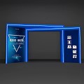Blue Neon Archway For New Journey Celebration Event With Illuminated Design