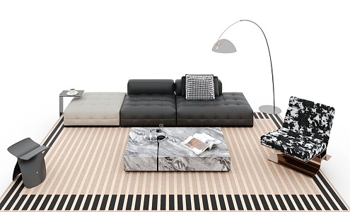 Modern Italian Sofa Combo 3d model