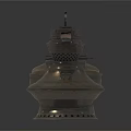 Three Black Train Mechanical Parts Model With Detailed Multi Layer Structure Design