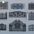 Different Styles Of Wrought Iron Gates Featuring Intricate Patterns And Decorative Details