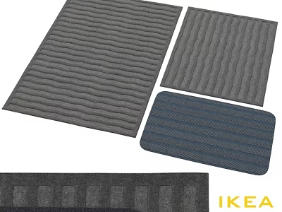 IKEA Floor Mats With Various Styles And Textures 3d model