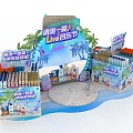 Refreshing Summer Beach Roadshow Event 3d model