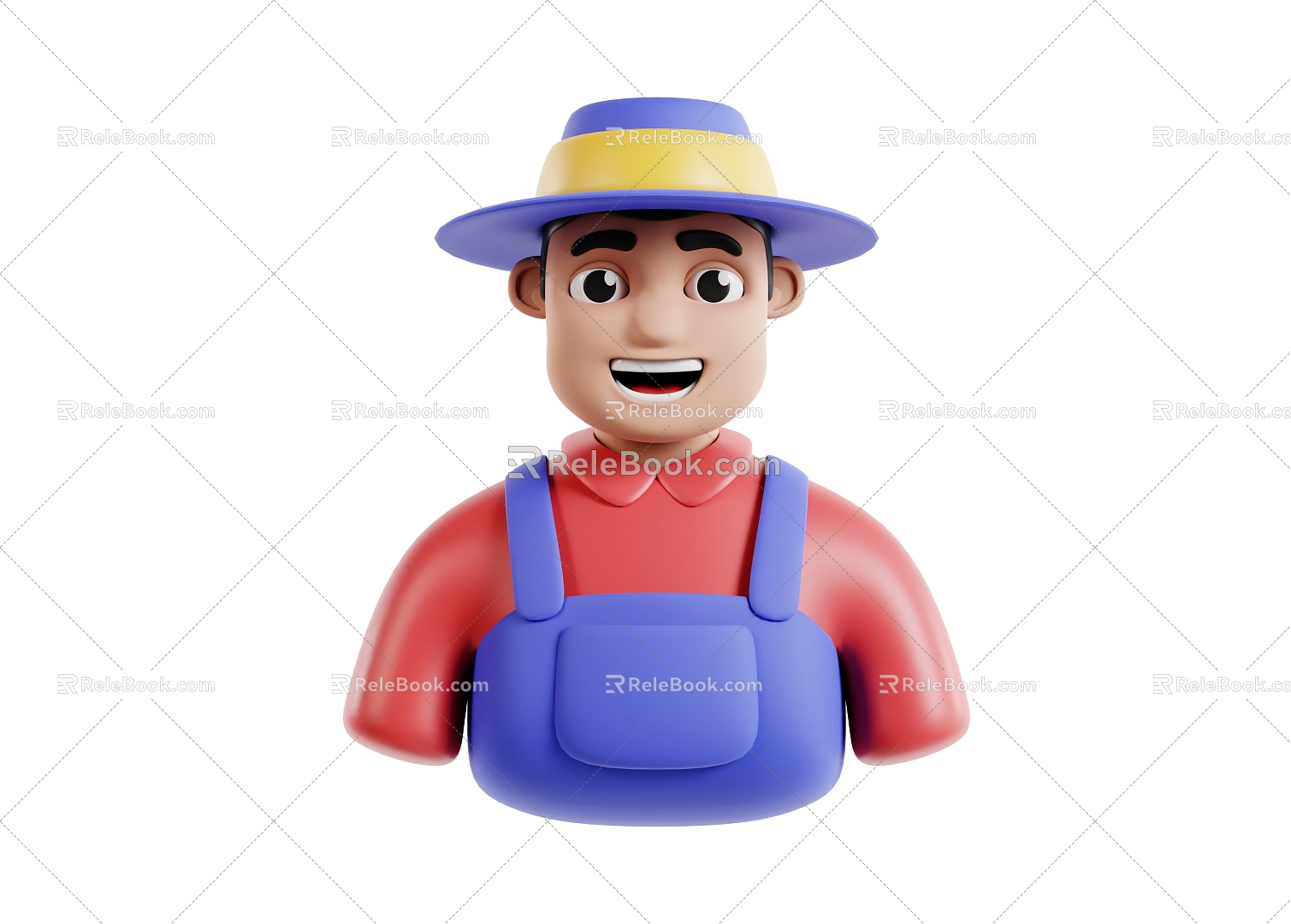 Farmer Cartoon Farmer Farmer Cartoon Farmer Name Animation Farmer Q Version Farmer 3d model