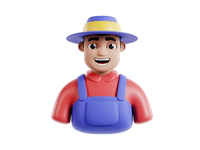 Farmer Cartoon Farmer Cartoon Farmer Name Animation Farmer Q Version Farmer model