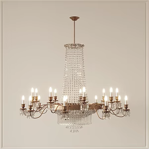 Jane's crystal chandelier 3d model