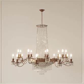 Jane's crystal chandelier 3d model