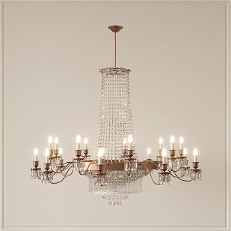 Jane's crystal chandelier 3d model