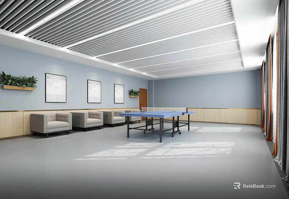 Modern Fitness Gym With Complete Workout Equipment For Effective Training 3d model 