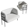 Modern Single Sofa 3d model
