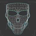 Dark Game Movie Character Skull Mask With Detailed Facial Features And 3D Design