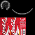 Coca Cola Carbonated Soft Drink In Aluminum Can With Red And Silver Design