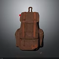 Fashionable Brown Leather Backpack With Adjustable Shoulder Straps Top Handle And Side Pockets