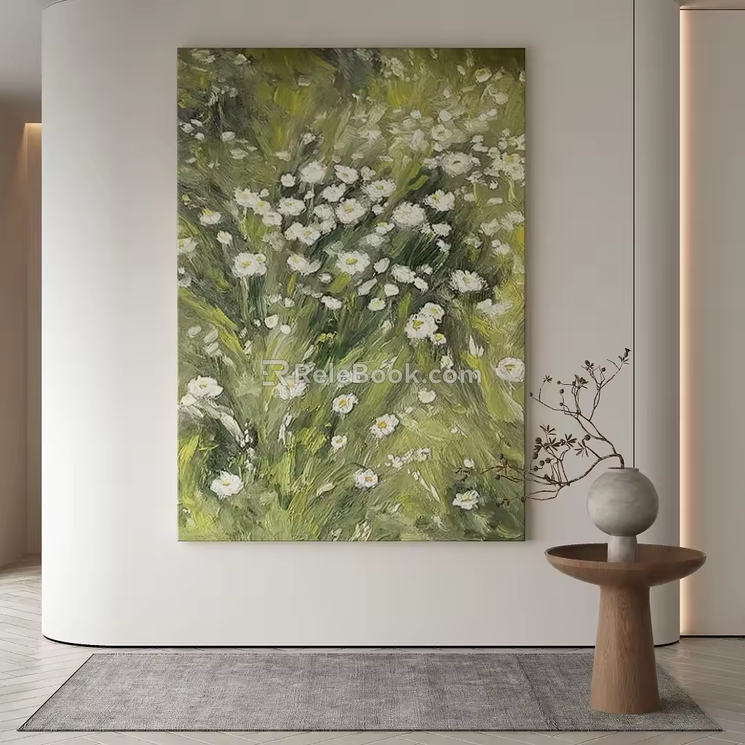 Quiet Decorative Painting 3d model